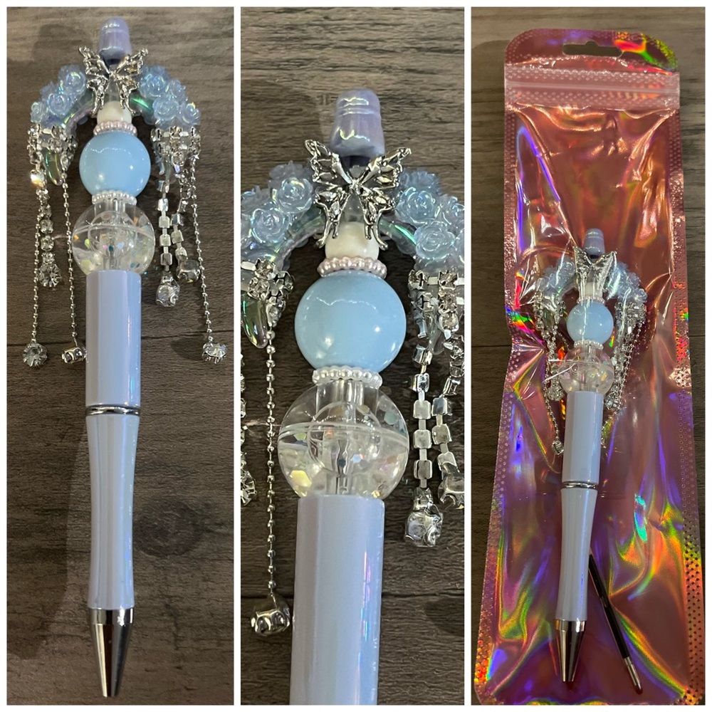 Rhinestone beaded pen